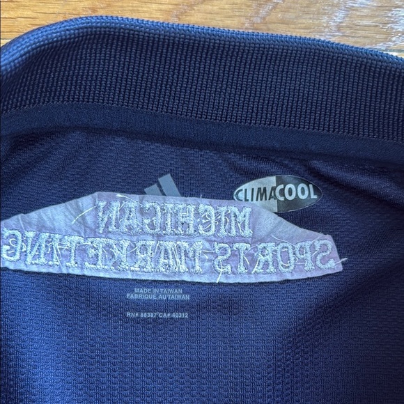 Adidas University of Michigan Sports Marketing U of M Polo Shirt Men XL - Picture 3 of 6